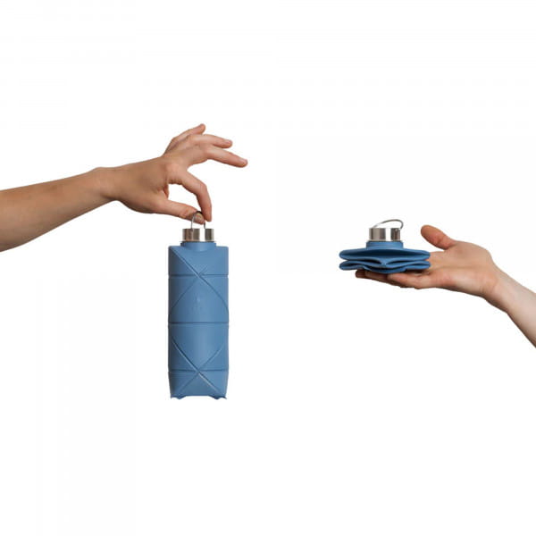 DiFOLD Origami Bottle - Faltbare Trinkflasche 750 ml - Sleek Blue (Blau)