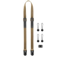 Peak Design Leash - Coyote (Braun/Beige) - Schlanker Kameragurt für Systemkameras und kleinere DSLRs