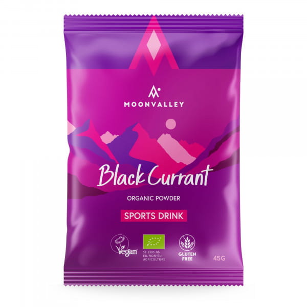 Moonvalley Organic Sports Drink - Bio-Getränkepulver Black Currant (12 x 45 g)
