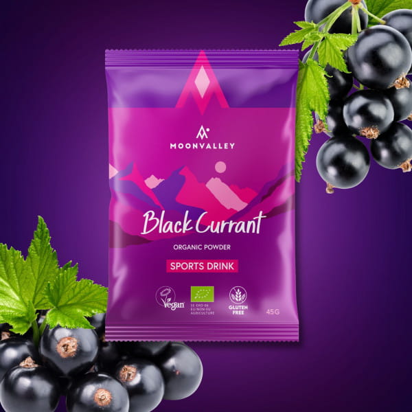 Moonvalley Organic Sports Drink - Bio-Getränkepulver Black Currant (12 x 45 g)