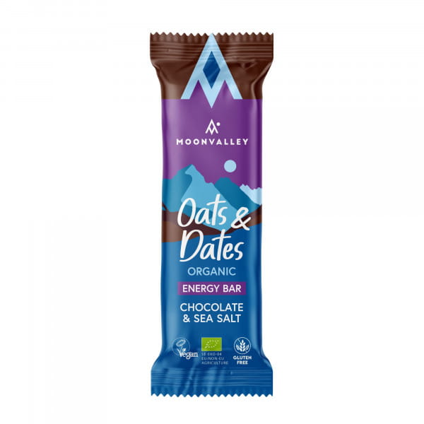 Moonvalley Organic Oats & Dates Bar - Chocolate & Seasalt Box (12 x 50 g)