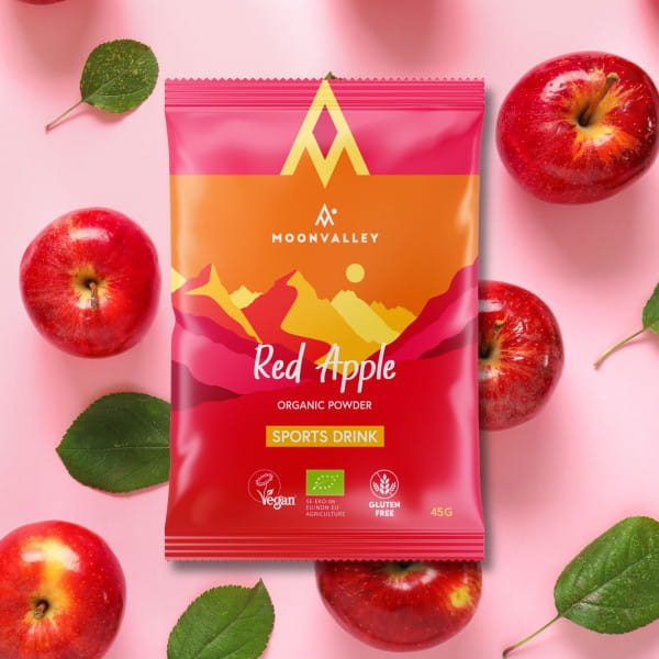 Moonvalley Organic Sports Drink - Bio-Getränkepulver Red Apple (12 x 45 g)