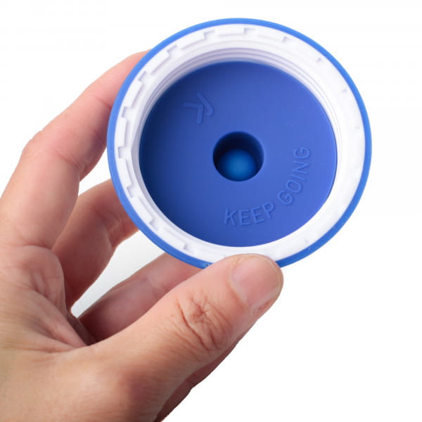 Keego Trinkflasche 750 ml Electric Blue - Sportflasche mit Innenbeschichtung aus Titan (Version 4)