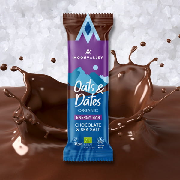 Moonvalley Organic Oats & Dates Bar - Chocolate & Seasalt Box (12 x 50 g)
